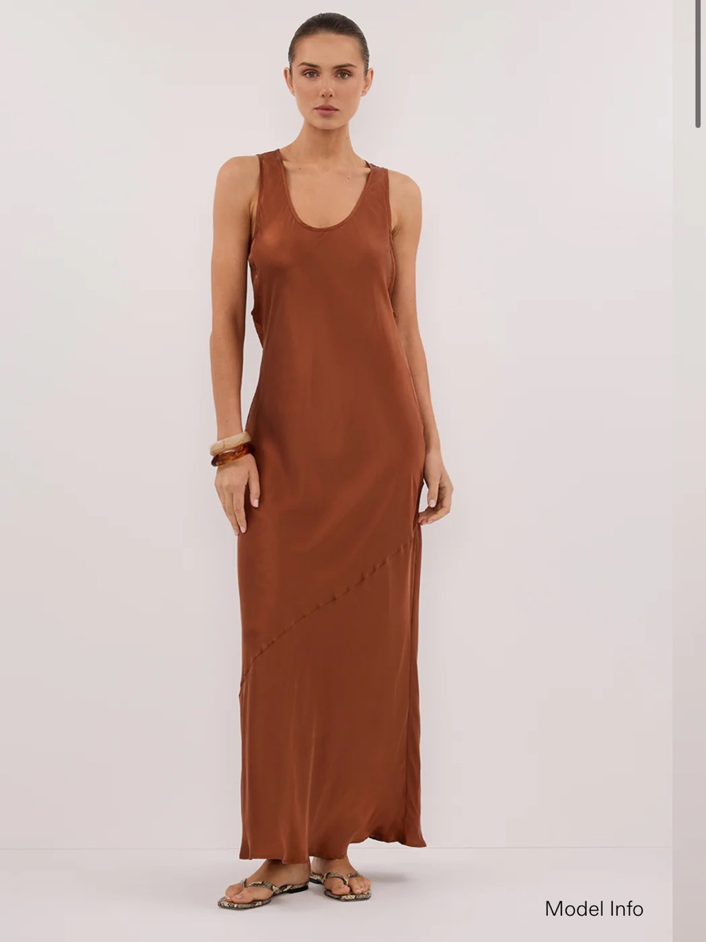 DISSH Darcy Rust Silk Maxi Dress